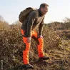 Pantalon Stagunt Trackeasy orange renforcé | Ducatillon
