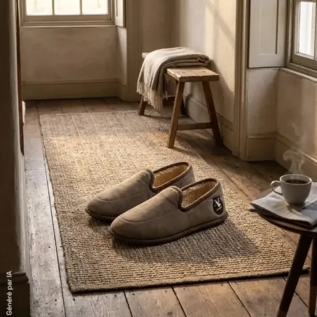 Chaussons homme Chevignon taupe - Confort fourrure