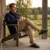 Chaussons homme Francisco kaki - Confort exclusif