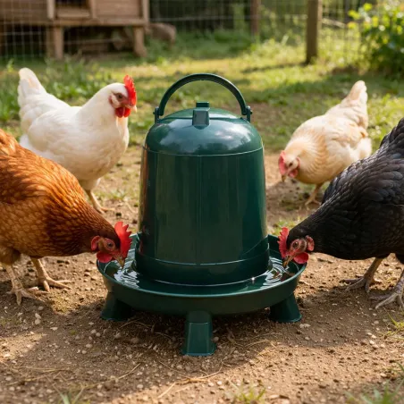 Abreuvoir 3L écologique sur pieds en plastique recyclé