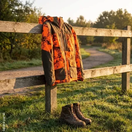 Veste Thermo-Hunt Camouflage Orange pour Chasse