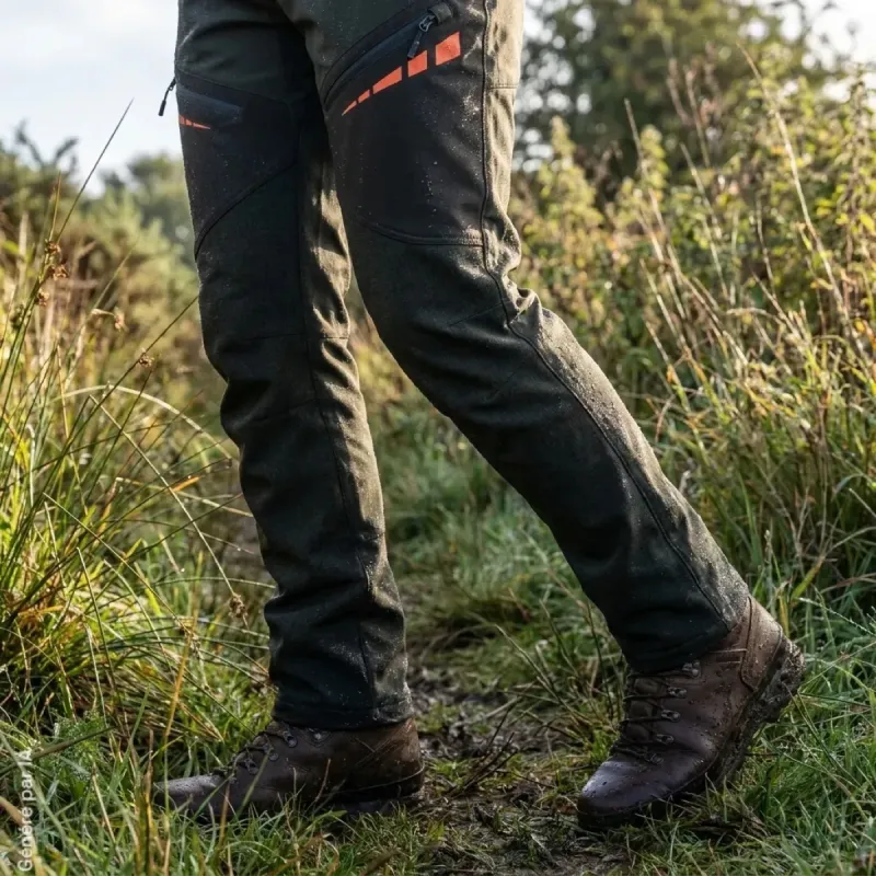Pantalon Softshell New-Tech Vert - Résistant et Polyvalent