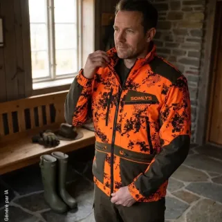 Veste Orange Ultra-Légère : Confort et Résistance