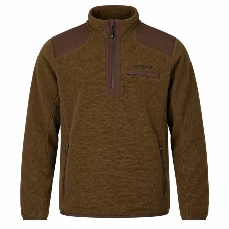 Pull Imperméable Demi-Zip pour Extérieur et Jardin