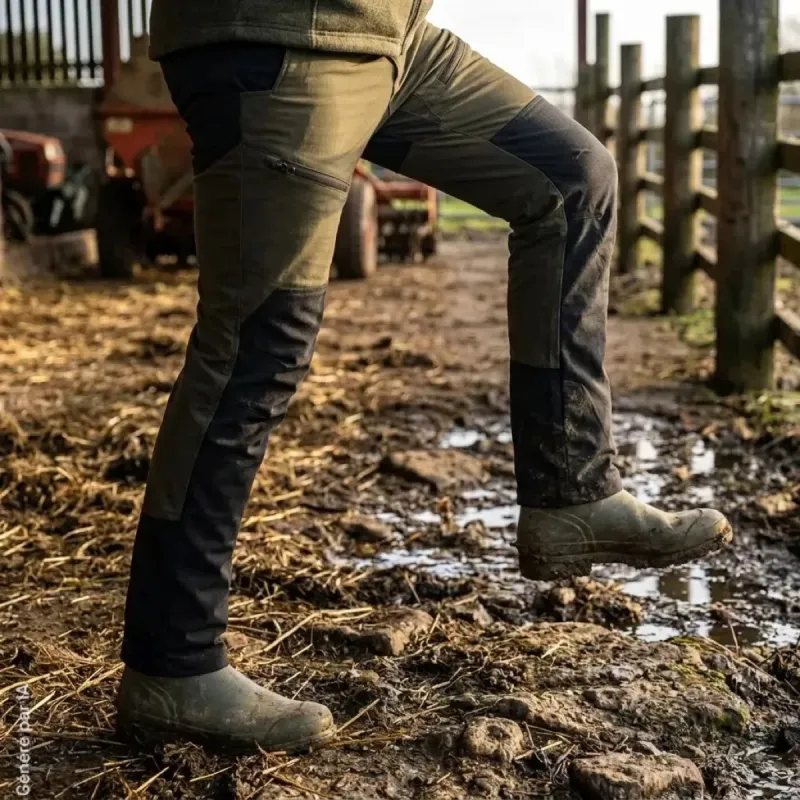 Pantalon Somlys Flex Light vert stretch 4 sens pour chasse