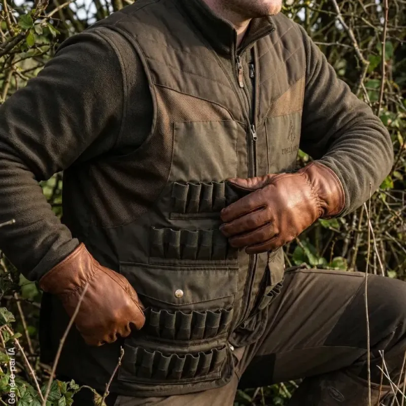 Gilet Vert 54 Tubes - Équipement Chasseur Essentiel