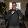 Pull Treeland marron chaud en laine et acrylique