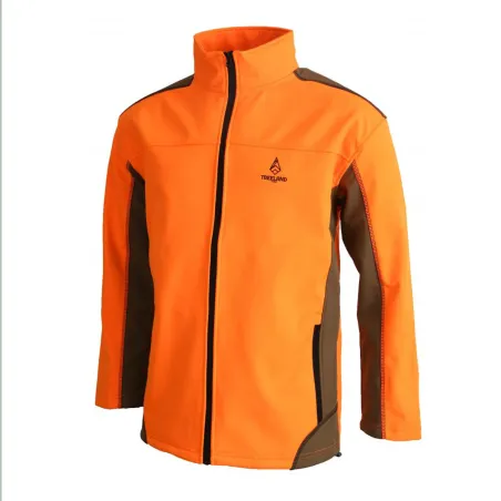 Veste Softshell Eco T317 Orange/Vert - Confort Outdoor