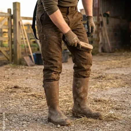 Pantalon Treeland WarmHunt vert chaud et imperméable