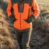 Veste imperméable orange Percussion pour chasseurs