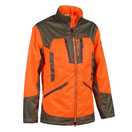 Veste imperméable orange Percussion pour chasseurs