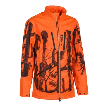 Veste imperméable camouflage orange pour chasse