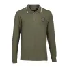 Polo Percussion manches longues kaki brodé logo