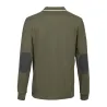 Polo Percussion manches longues kaki brodé logo