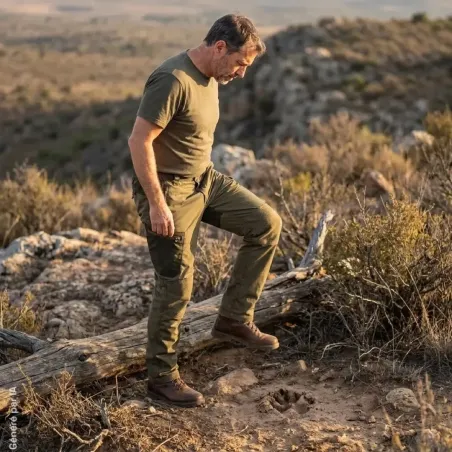 Pantalon Prohunt Springer kaki résistant et extensible