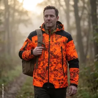 Blouson Prohunt Evo Snake Blaze orange étanche