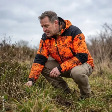 Blouson Prohunt Evo Snake Blaze orange étanche