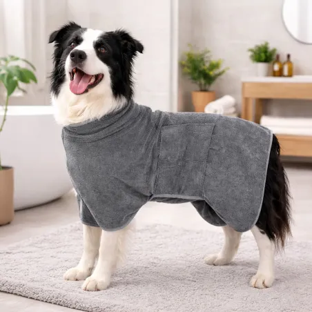 Serviette microfibre 60cm pour chien - Séchage rapide