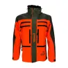 Veste Francital Cerbère orange fluo et vert 11 poches