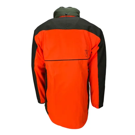 Veste Francital Cerbère orange fluo et vert 11 poches