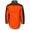 Veste Francital Cerbère orange fluo et vert 11 poches
