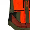 Veste Francital Cerbère orange fluo et vert 11 poches