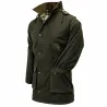 Veste cirée Benson olive à capuche pour extérieur