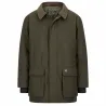 Veste olive Walker & Hawkes en laine pour extérieur