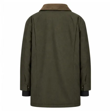 Veste olive Walker & Hawkes en laine pour extérieur