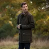 Veste olive Walker & Hawkes en laine pour extérieur