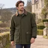 Veste olive Walker & Hawkes en laine pour extérieur