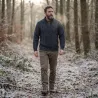 Pull laine mérinos gris anthracite pour extérieur