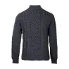 Pull laine mérinos gris anthracite pour extérieur