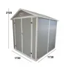 Abri Lys plastique 2 portes - 2,97m² - H 212,5 cm