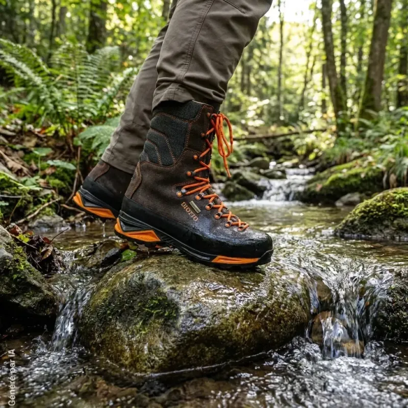 Bottes de chasse Diotto Himalaya WindTex marron/orange