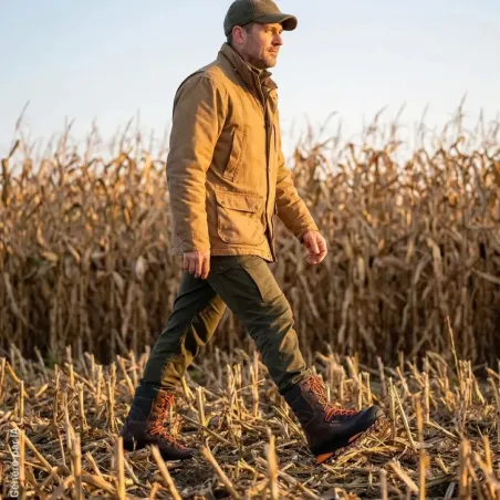Bottes de chasse Diotto Taiga marron et orange