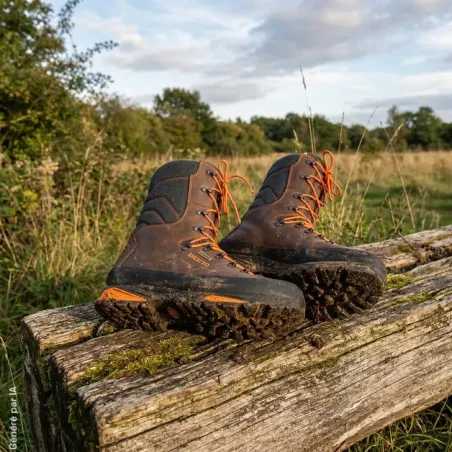 Bottes de chasse Diotto Taiga marron et orange