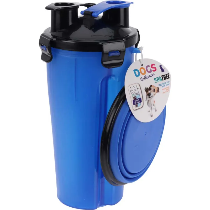 Set gamelles chien polypropylène tasse + bol 120x230mm