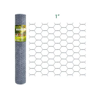 Grillage à poules galvanisé maille 25 mm - 0,5 m x 25 m