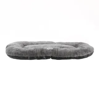 Coussin chien ovale gris antidérapant 60x40cm - Confort
