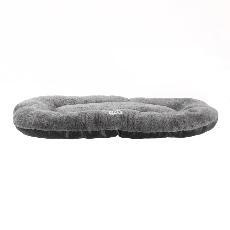 Coussin chien ovale gris antidérapant 60x40cm - Confort
