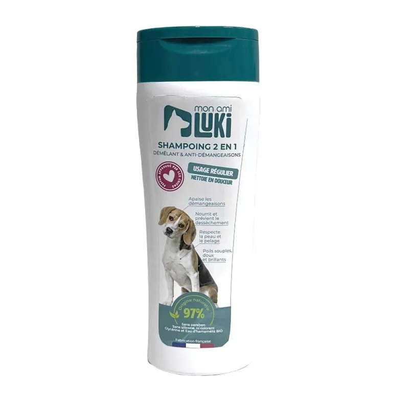 Shampoing chien apaisant 2en1 anti-démangeaisons 300ml