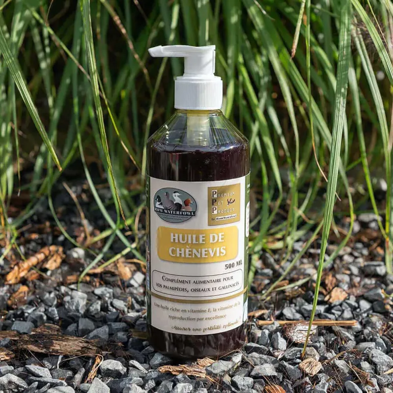 Huile de chènevis bio - Stimule reproduction palmipèdes 500ml