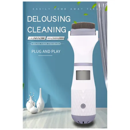 Peigne électrique anti-poux 4-6h LED 3 vitesses silencieux