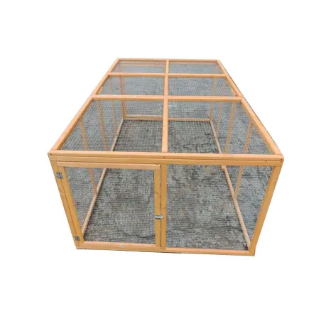 Enclos bois 2 portes 200x115x75 cm pour animaux