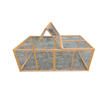 Enclos bois 2 portes 200x115x75 cm pour animaux