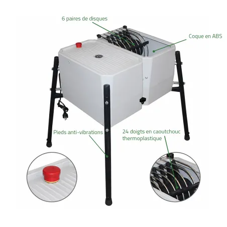 Plumeuse humide Novital Esterina pour volailles 24 doigts