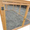 Enclos bois 2 portes 200x115x75 cm pour animaux