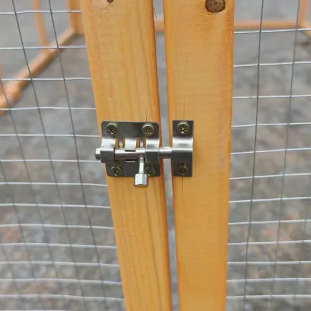 Enclos bois 2 portes 200x115x75 cm pour animaux