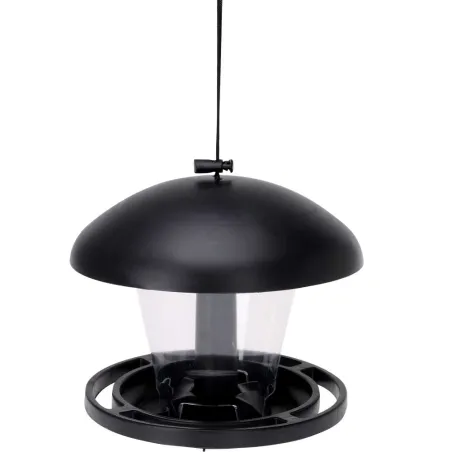 Mangeoire transparente pour oiseaux 19x17 cm avec corde